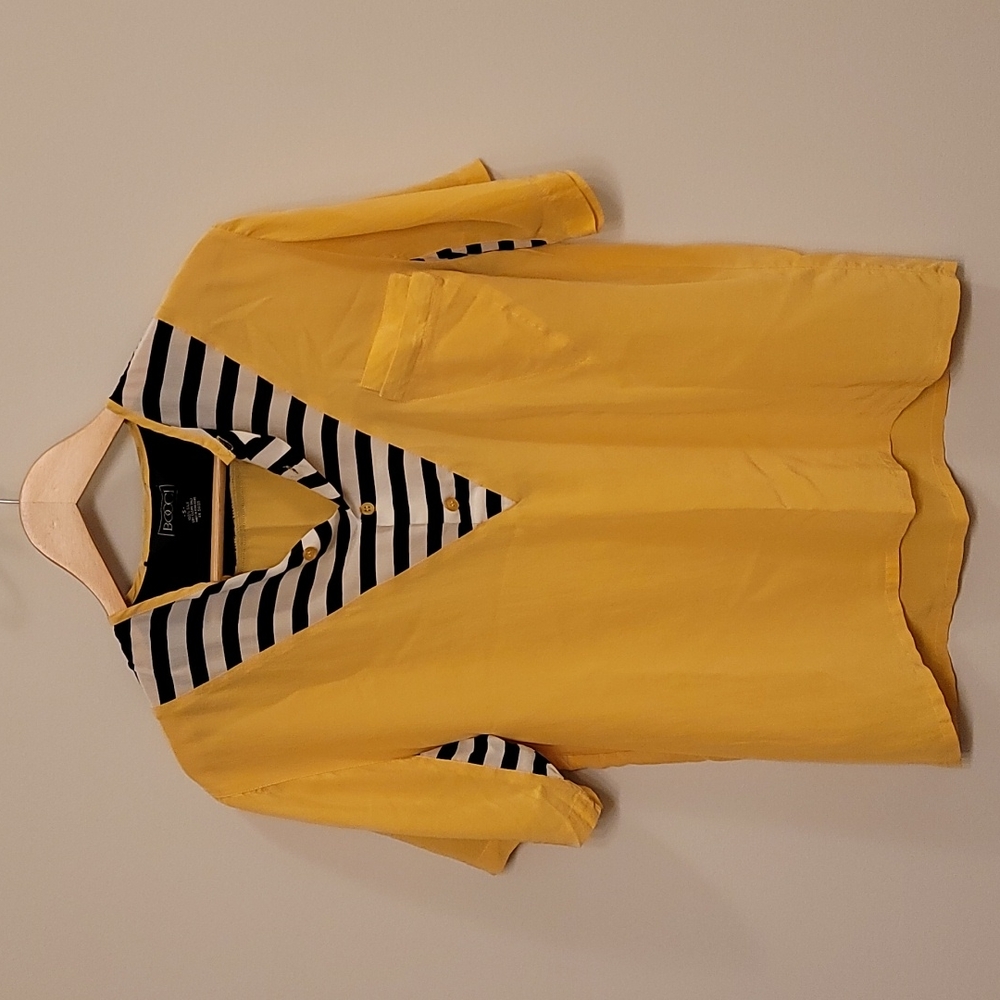 Bocci silk short sleeve top with funky pits